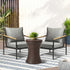 Outdoor Patio Set Ice Bucket Brown Table Sofa Setting 3pcs