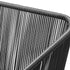 Outdoor Armchair X2 with Padded Seat Grey