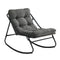 Livsip Outdoor Rocking Chair Garden Patio Lounge Textilene Grey