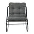 Livsip Outdoor Rocking Chair Garden Patio Lounge Textilene Grey