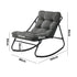 Livsip Outdoor Rocking Chair Garden Patio Lounge Textilene Grey