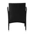 2X Outdoor Patio Chairs Rattan Black