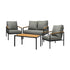 Outdoor Furniture 4PCS Set Dining Chairs&Table
