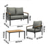 Outdoor Furniture 4PCS Set Dining Chairs&Table