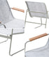 Livsip 4PCS Outdoor Patio Armchair Textilene