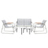 Livsip 4 Seater Outdoor Lounge Set Patio Coffee Table Set