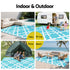 Outdoor Rugs 274x366cm Large Carpet Reversible Area Mat PP Dual-Sided Patio Rug Light Blue