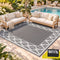 Gardeon Outdoor Rugs 274x366cm Large Carpet Reversible PP Dual-Sided Area Mat Patio Rug Grey