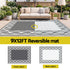 Gardeon Outdoor Rugs 274x366cm Large Carpet Reversible PP Dual-Sided Area Mat Patio Rug Grey