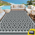 Outdoor Rugs 274x366cm Large Carpet Reversible Area Mat PP Dual-Sided Patio Rug
