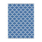 Outdoor Rug 274x366cm Reversible PP Patio Carpet Blue with Carry Bag