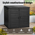 1170L Outdoor Storage Shed – PP Plastic, Lockable, Weather‑Resistant