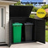1170L Outdoor Storage Shed – PP Plastic, Lockable, Weather‑Resistant