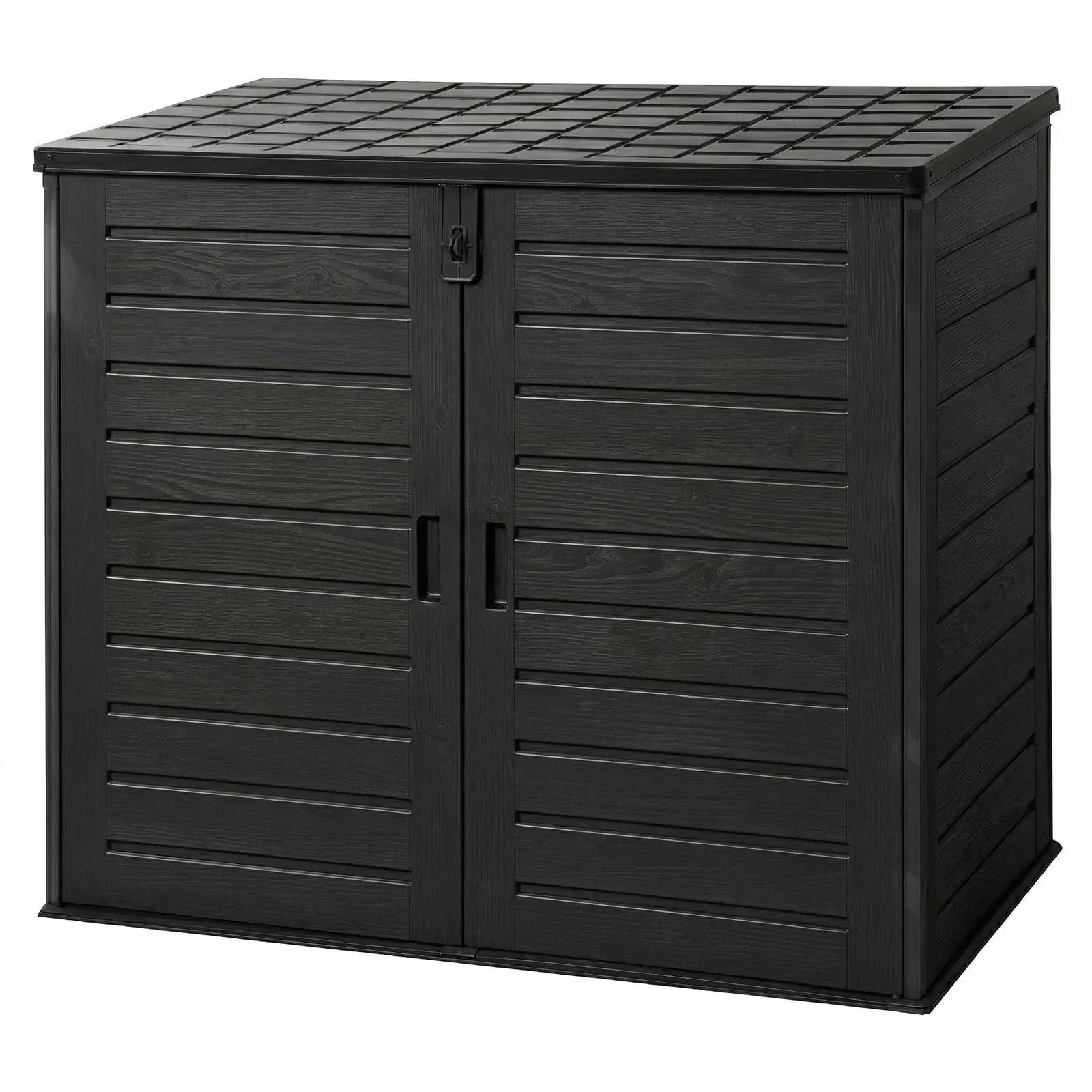 1170L Outdoor Storage Shed – PP Plastic, Lockable, Weather‑Resistant