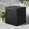 195L Outdoor Storage Box Deck Bench Waterproof Garden Storage Seat Black