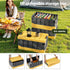 Gardeon Collapsible Outdoor Storage Box 60L Stackable Folding Camping Organizer Yellow