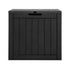 Gardeon Outdoor Storage Box 118L Container Lockable Indoor Garden Toy Tool Shed Black