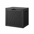 Outdoor Storage Box 118L Container Lockable Garden Toy Tool Rattan-Texture Black