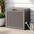 Outdoor Storage Box 118L Container Lockable Garden Toy Tool Rattan-Texture Brown