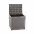 Outdoor Storage Box 118L Container Lockable Garden Toy Tool Rattan-Texture Brown