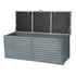 Outdoor Storage Box 390L Weatherproof Lockable Bench Seat 136kg Grey