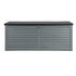Outdoor Storage Box 390L Weatherproof Lockable Bench Seat 136kg Grey
