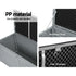 Outdoor Storage Box 390L Weatherproof Lockable Bench Seat 136kg Grey