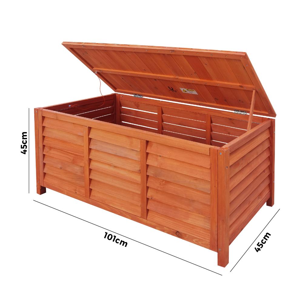 Outdoor Storage Box Wooden Garden Bence