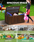 Outdoor Storage Box Garden Bench Wooden 500L Charcoal