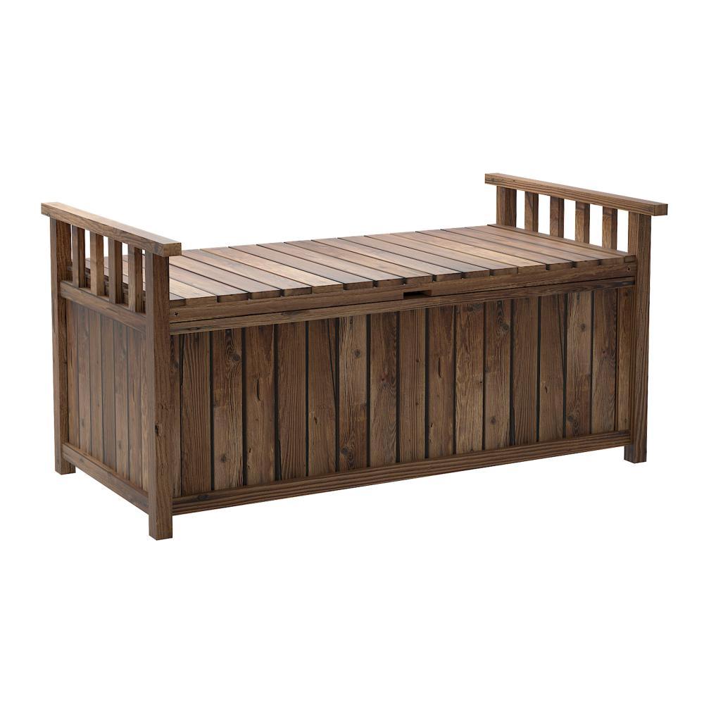 Outdoor Storage Box Wooden Garden Bench Wooden