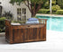 Outdoor Storage Box Wooden Garden Bench L Charcoal