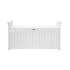 Outdoor Storage Box Wooden Garden Bench L White