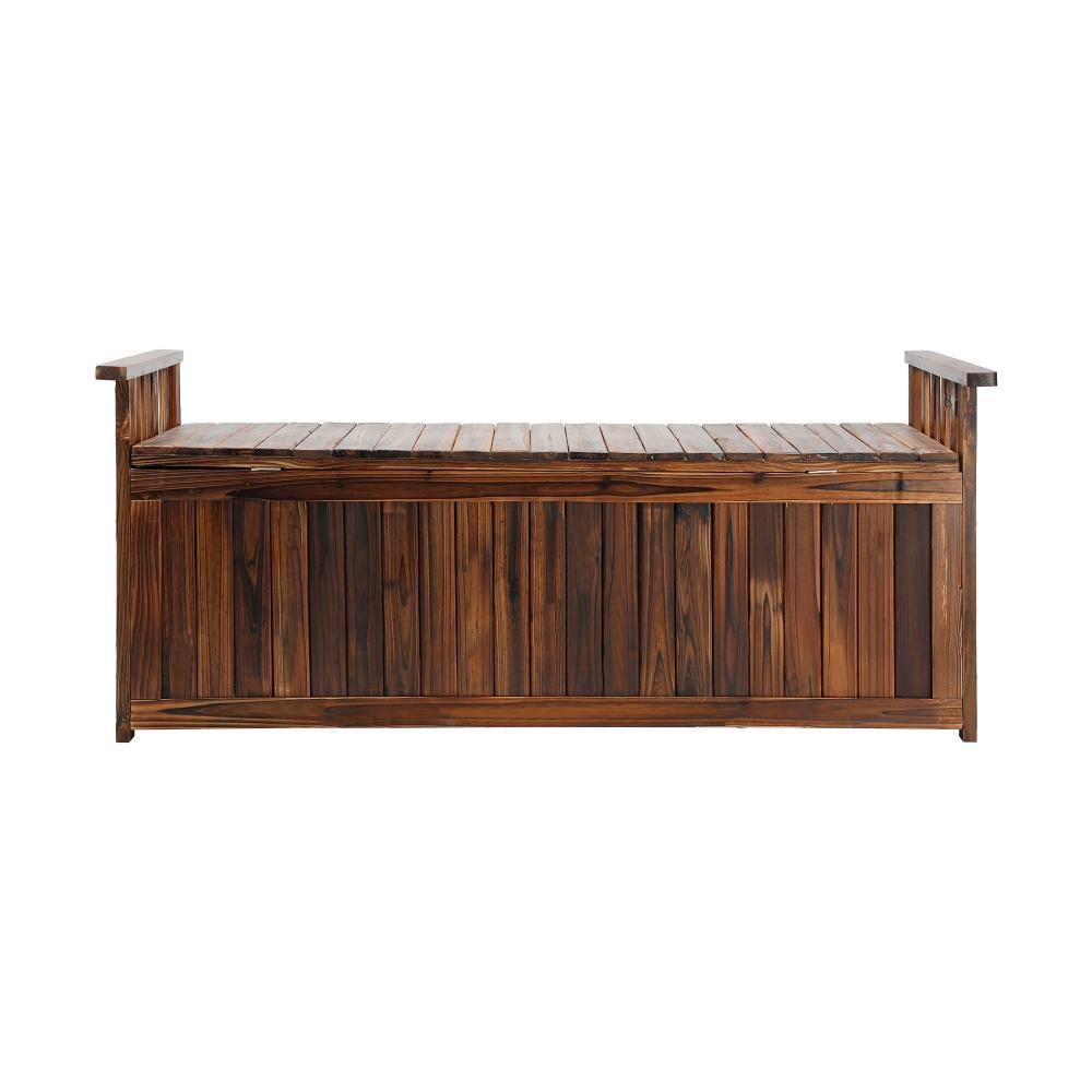 Wooden Storage Bench Waterproof Top Cover