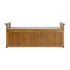 Outdoor Wooden Storage Bench Waterproof Top