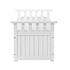 Outdoor Storage Bench Wooden Container White