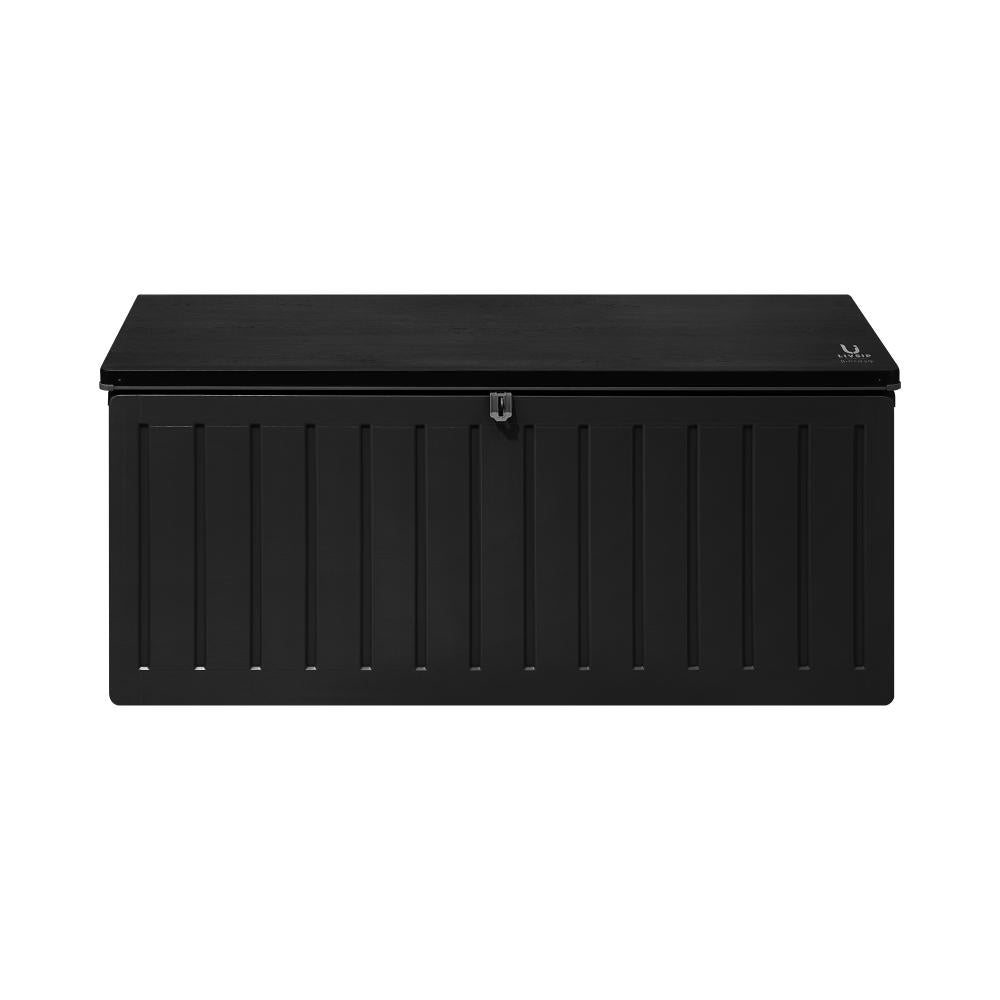 Outdoor Storage Box Bench 490L Black