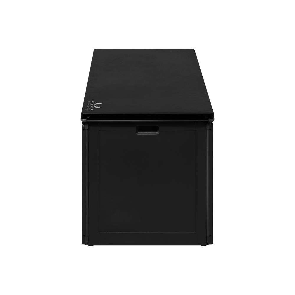 Outdoor Storage Box Bench 490L Black