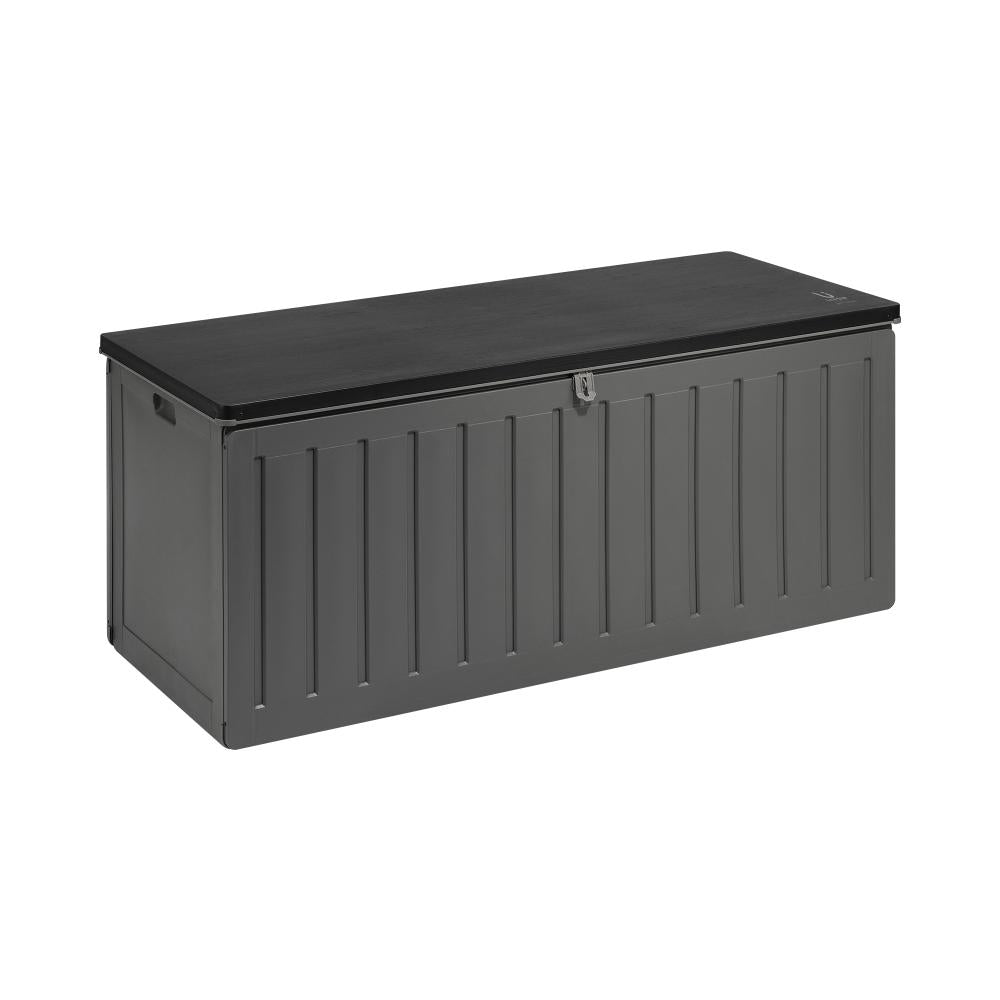 Outdoor Storage Box Bench 490L Black&Grey