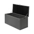 Outdoor Storage Box Bench 490L Black&Grey