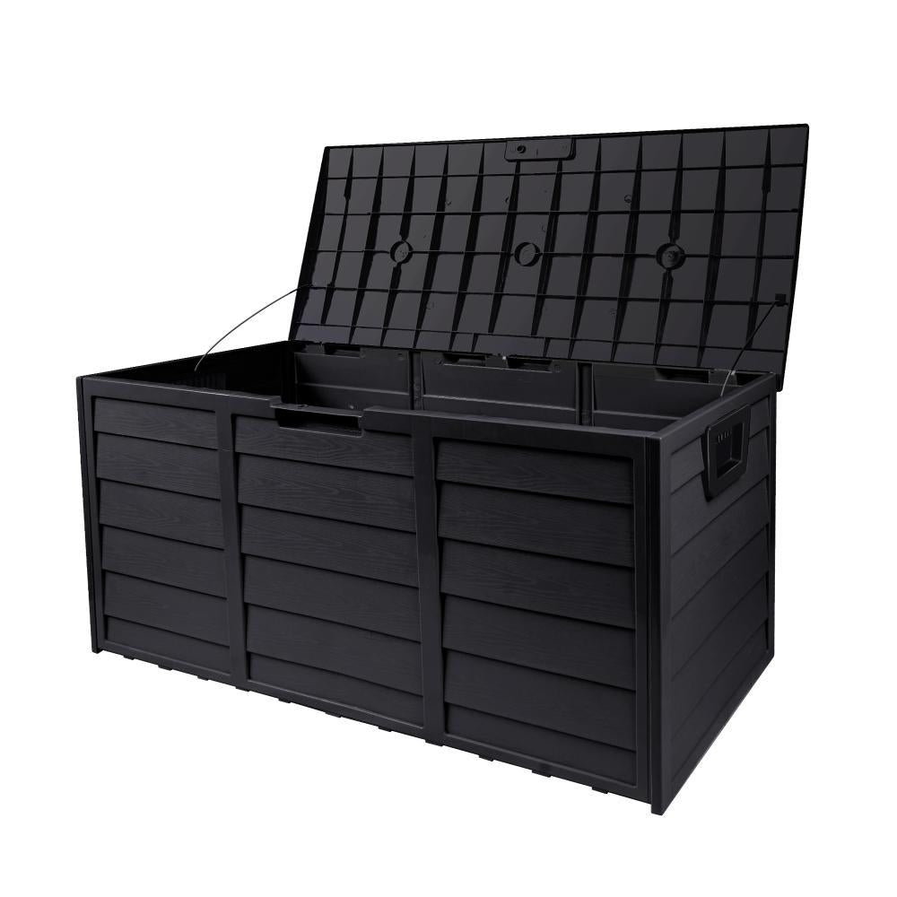 Outdoor Storage Box Lockable 290L Black