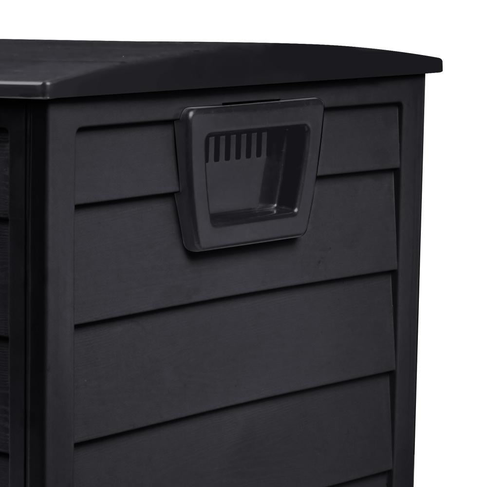 Outdoor Storage Box Lockable 290L Black