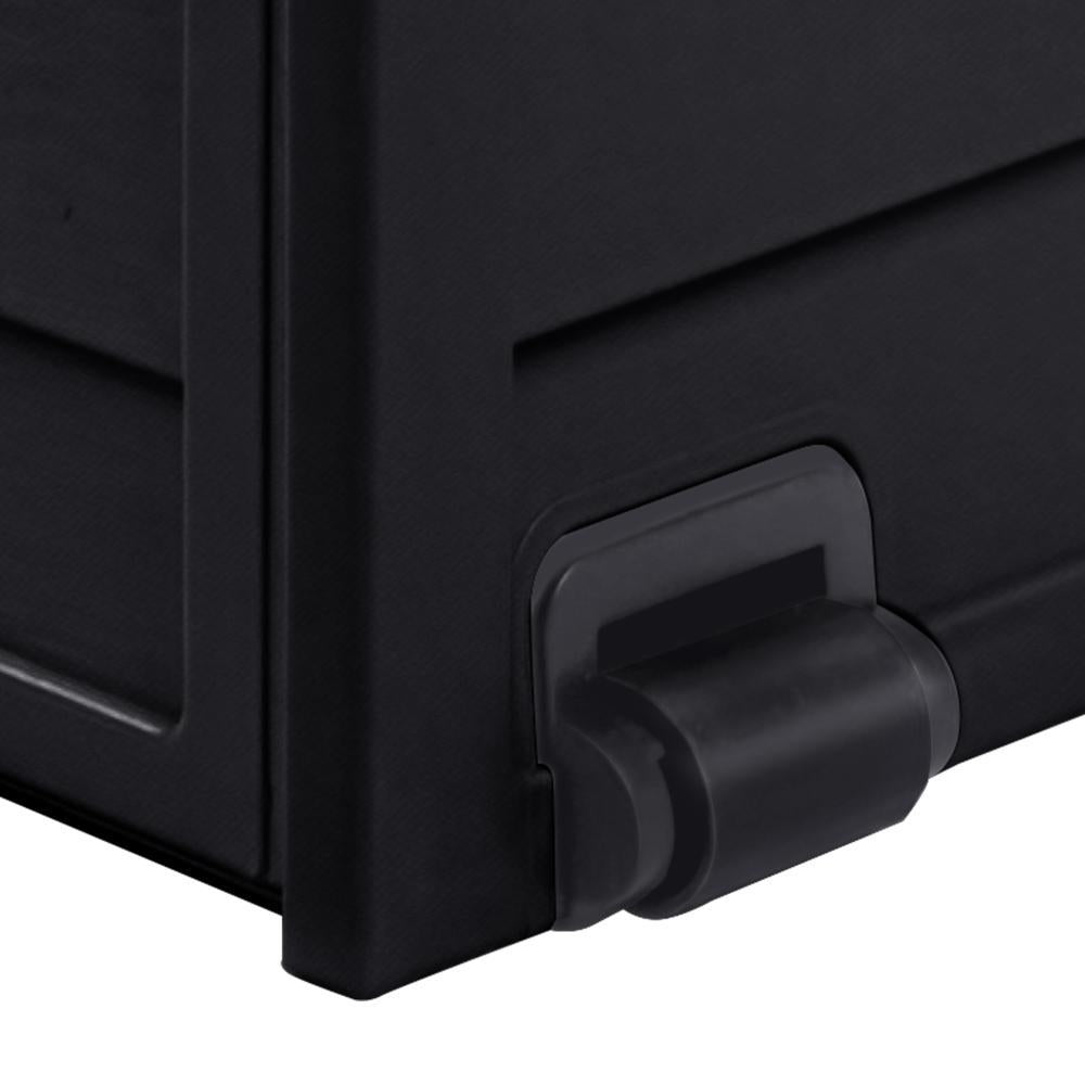 Outdoor Storage Box Lockable 290L Black