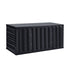 Livsip Outdoor Storage Box 490L Foldable Garden Container Black