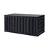 Livsip Outdoor Storage Box 490L Foldable Garden Container Black