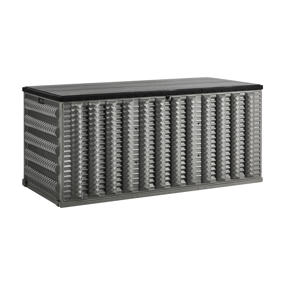 Livsip Outdoor Storage Box 490L Foldable Garden Container Grey