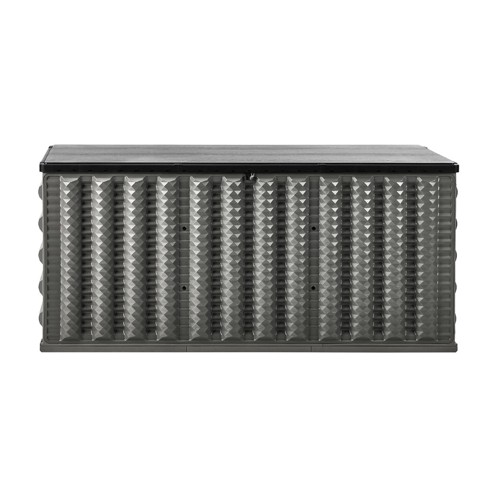 Livsip Outdoor Storage Box 490L Foldable Garden Container Grey