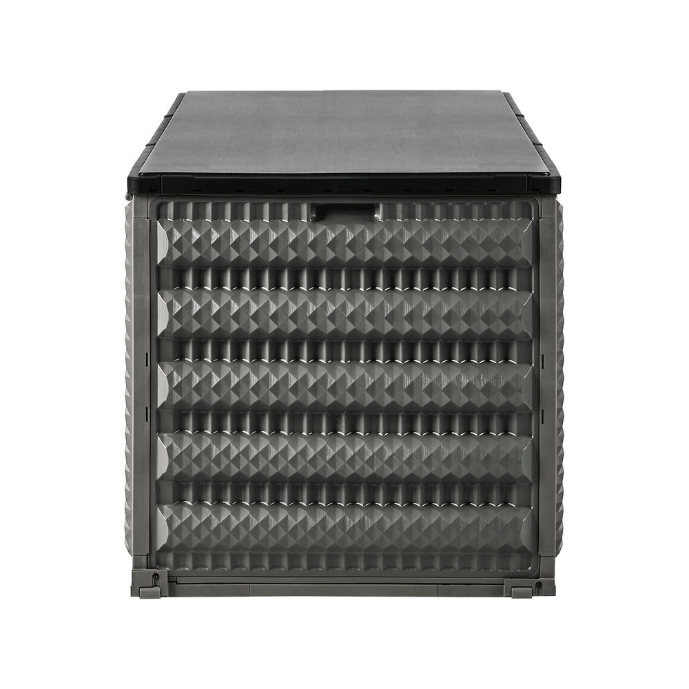 Livsip Outdoor Storage Box 490L Foldable Garden Container Grey