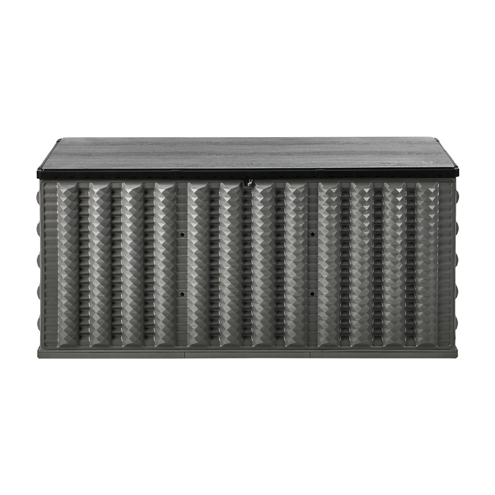 Livsip Outdoor Storage Box 490L Foldable Garden Container Grey