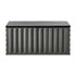 Livsip Outdoor Storage Box 490L Foldable Garden Container Grey