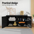 Gardeon Outdoor Storage Cabinet Box Deck Wicker Shelf Chest Garden Shed Tools Black